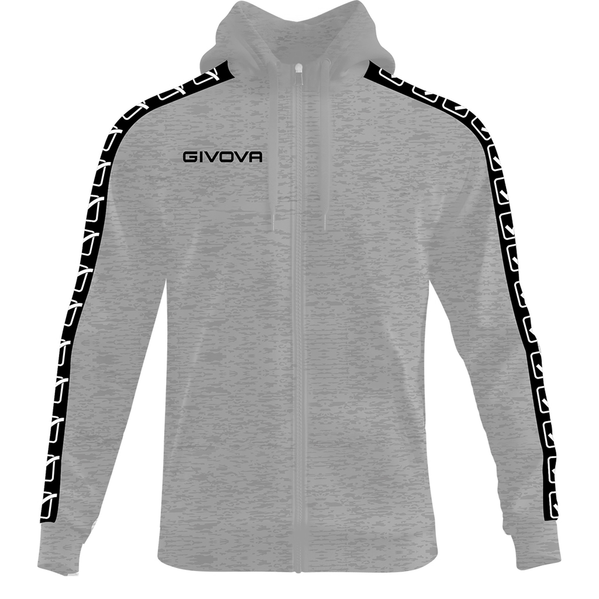 8034044715844 - Sweatshirt mit Kapuze Streifen Full Zip Givova