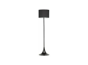 8034076144377 - Homeness - Stammlampe 171 cm vom Innenraum in schwarzem Metall mit schwarzem Lampenschatten