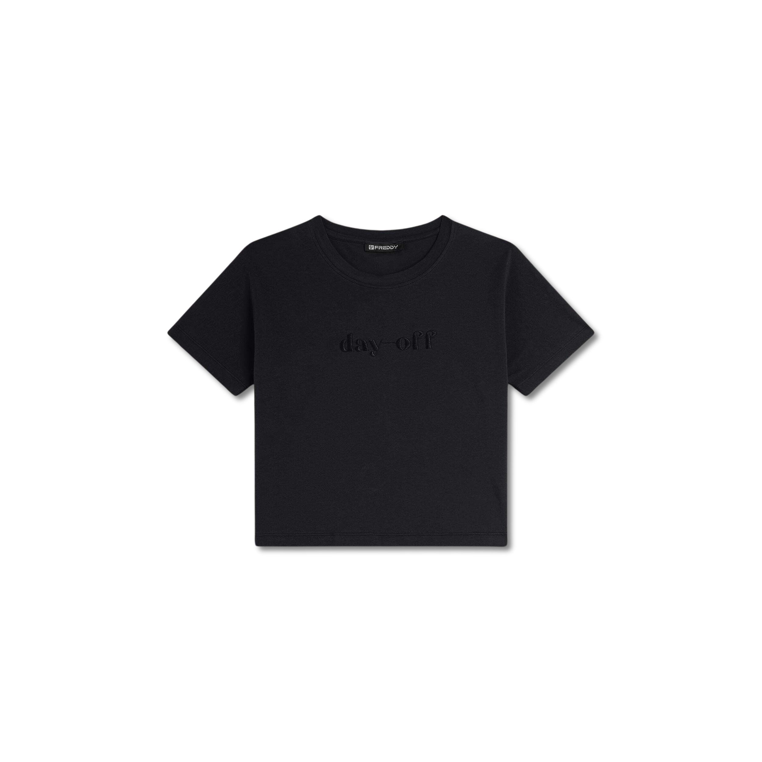 8034170049059 - Kurzes T-Shirt mit Rundhalsausschnitt für Frauen Freddy