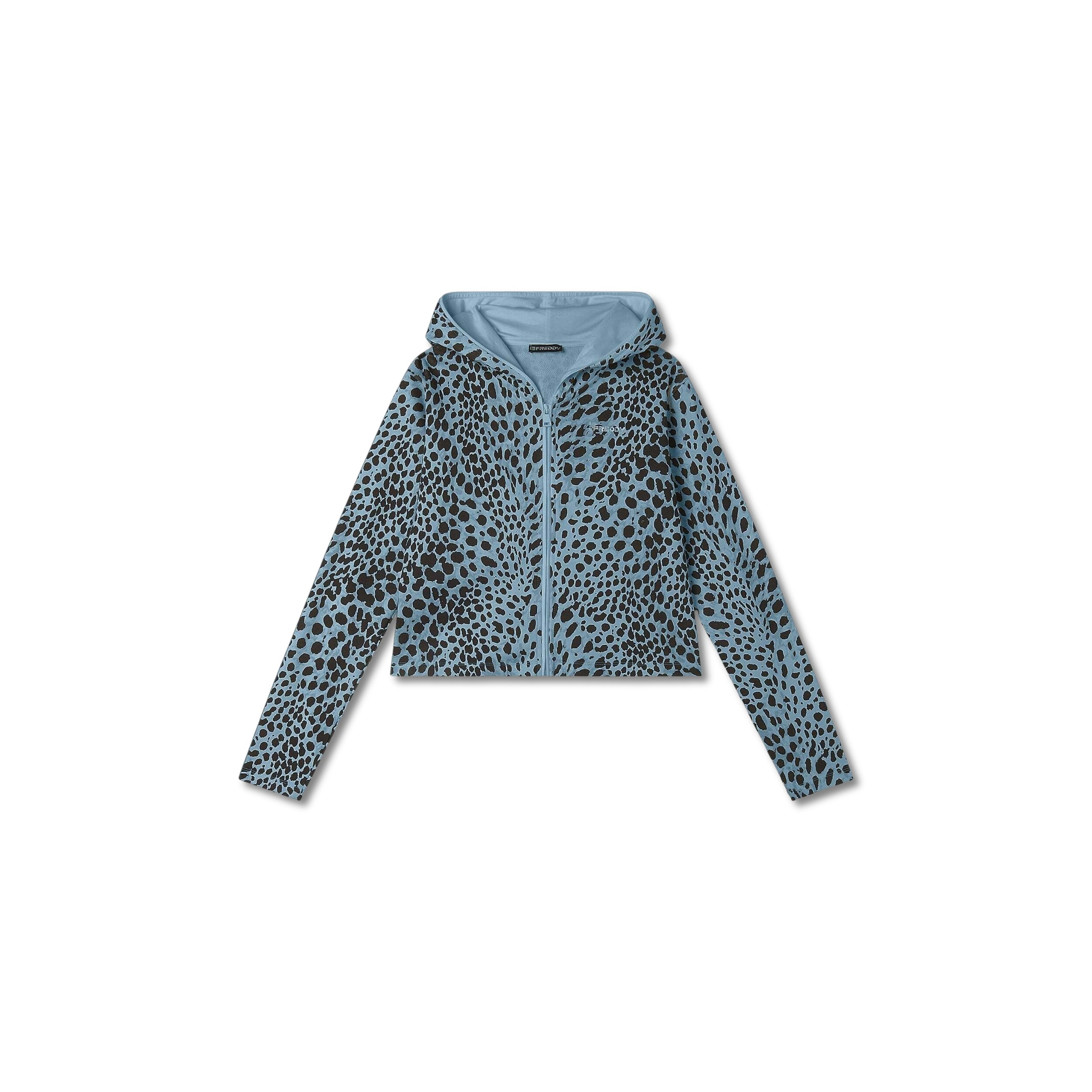 8034170234417 - Damen Kapuzensweatshirt mit durchgehendem Reißverschluss aus French Terry Freddy