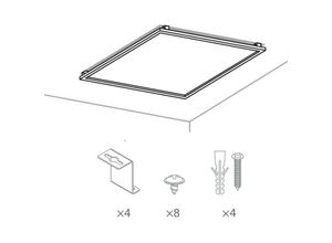 8050072351021 - Inspired Lighting - Inspired Techtouch - Panel X2 Ecovision - LED-Zubehörsatz 2 z Typ z Typ Blatt Ironx4Pcs M3X7 Screwx8Pcs Screw Anchorx4Pcs