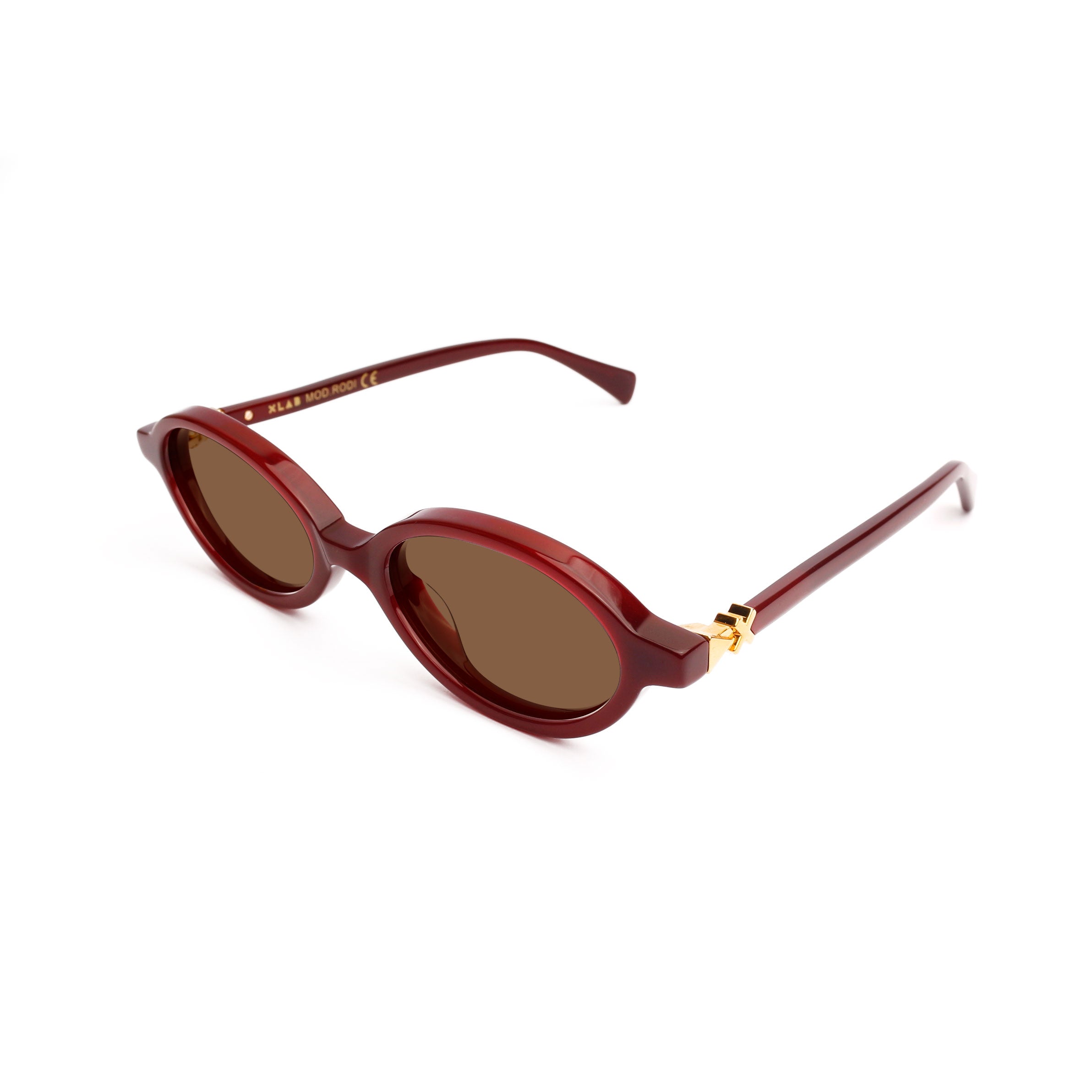 8050247329794 - XLAB Unisex Rodi Sonnenbrillen Acetat Bordeaux Braun Rund Polarisiert 8050247329794 - XLAB Unisex Rodi Sonnenbrillen Acetat Bordeaux Braun Rund Polarisiert