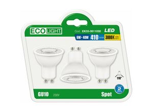 8050390012321 - Eco-light - 3 led -led -Lampen -Kit für Ecolight -Scheinwerfer - 3000K - Calda