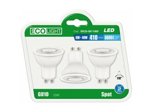 8050390012338 - Eco-light - 3 led -led -Lampen -Kit für Ecolight -Scheinwerfer - 6000K - Fredda