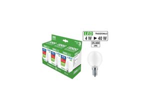 8050390012406 - Eco-light - Kit 3 led -Glühbirnen in Miniglobo E14 Ecolight 4W