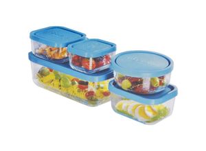 8050390040218 - - Glasbehälter für Küchenreise Porta Food Set 5 PCs Frigoverere Bormioli Compact