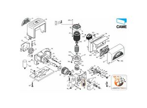 8050456029249 - Came - Encoder-Antriebsriemen Schwarz Ersatz 119RIBK026