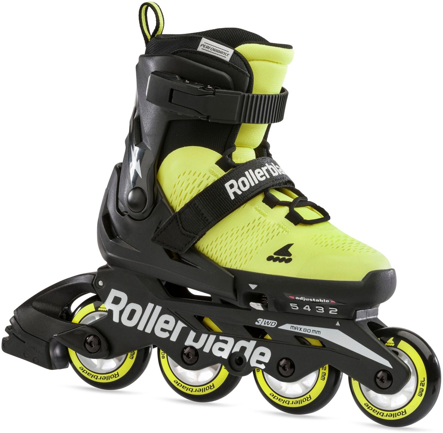 8050459824445 - Microblade Inlineskate (Größen 365-405 neongelb schwarz weiß)