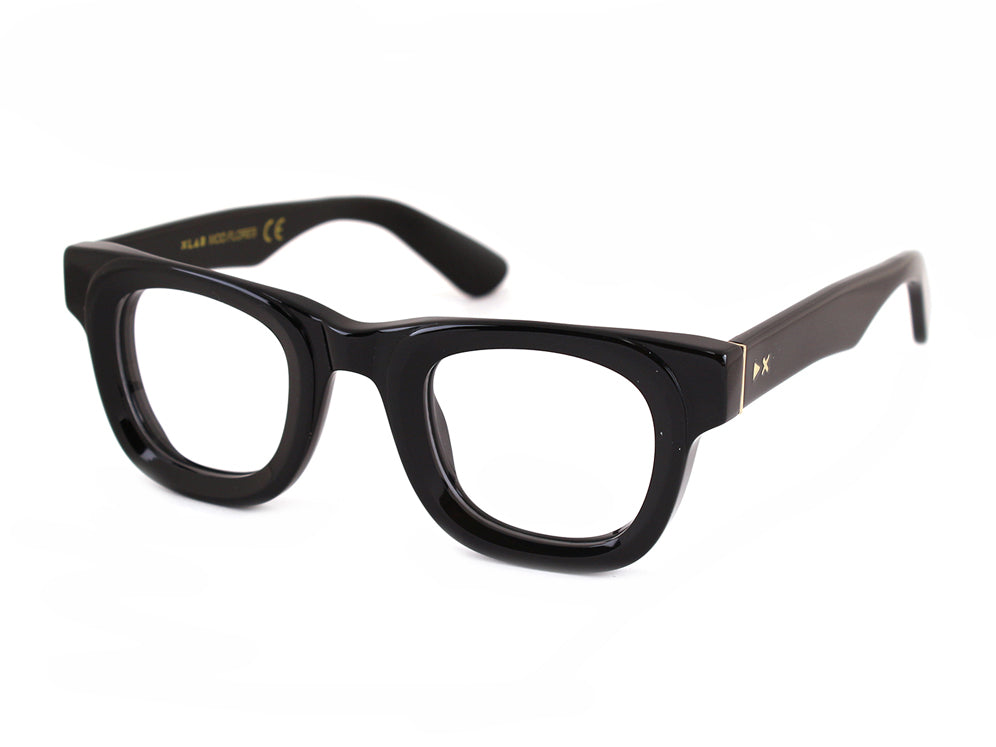 8050506590163 - XLAB Unisex FLORES Rahmen von BRILLEN Acetat Schwarz  Quadratisch