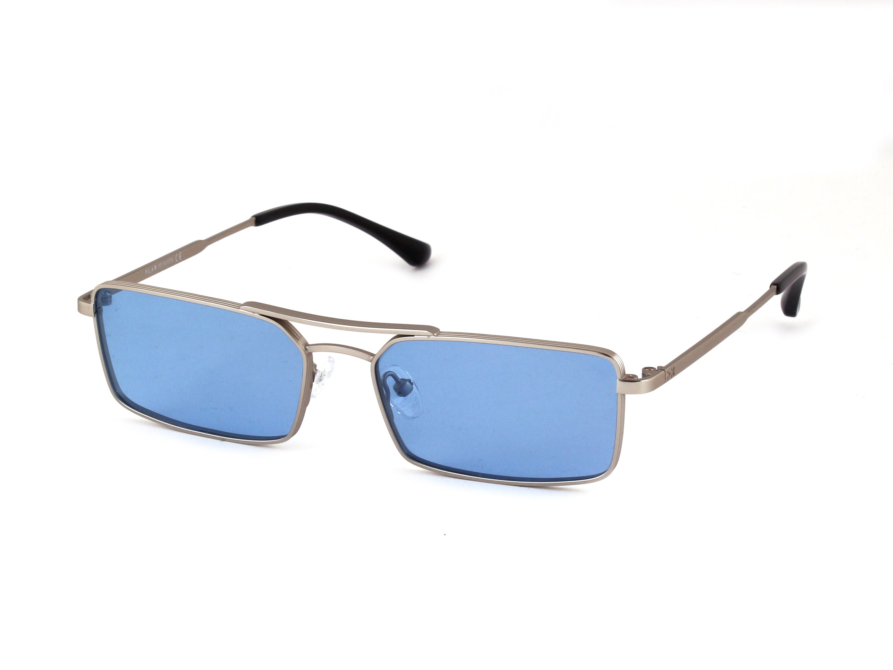 8050506595717 - XLAB Unisex MAURITIUS Gläser SONNENBRILLEN Metall Gold Hellblau Quadratisch Polarisiert