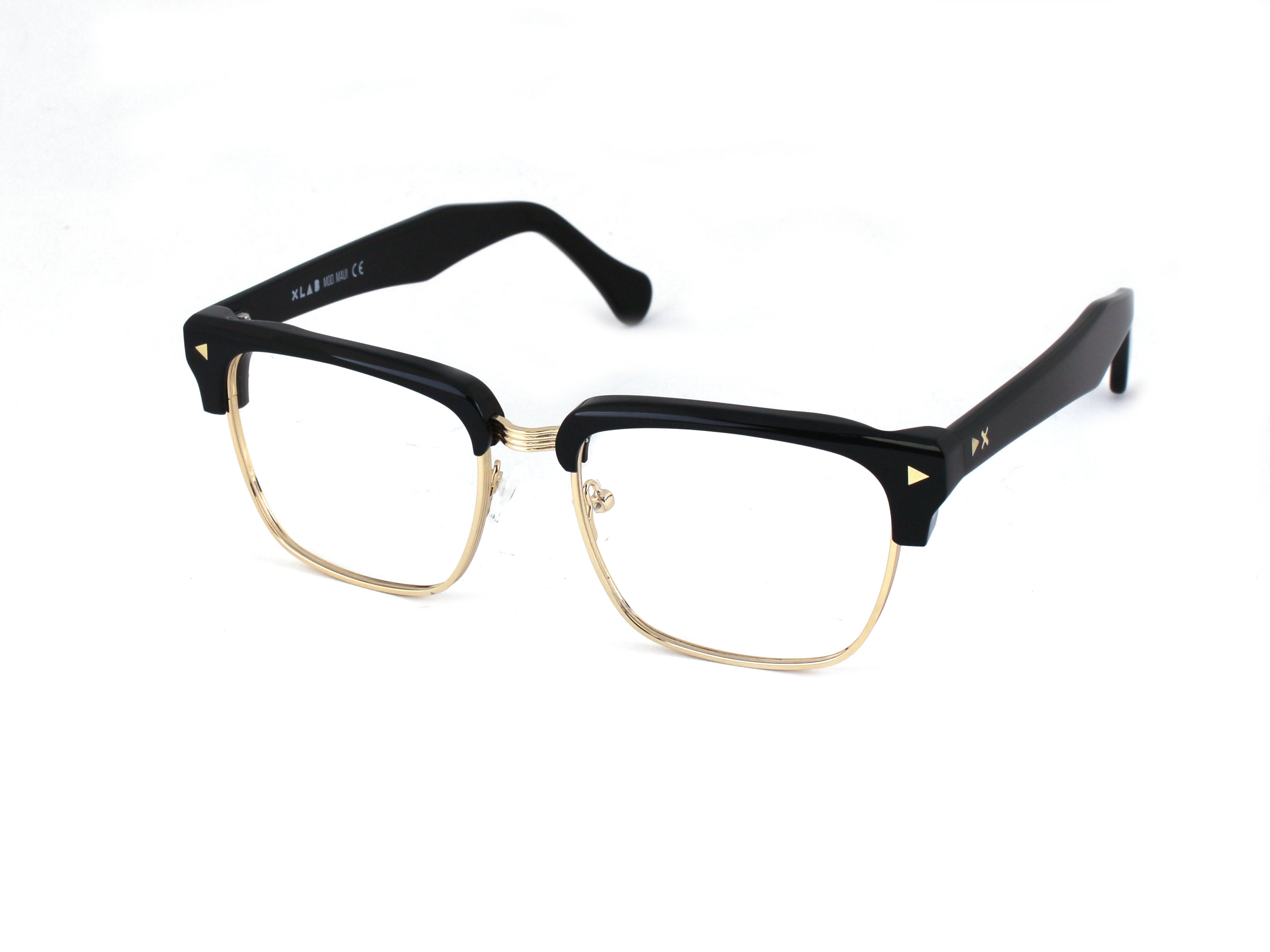 8050506596189 - XLAB Unisex MAUI Rahmen von BRILLEN Cello-Metallo Schwarz Gold Grau Quadratisch Photochromatisch