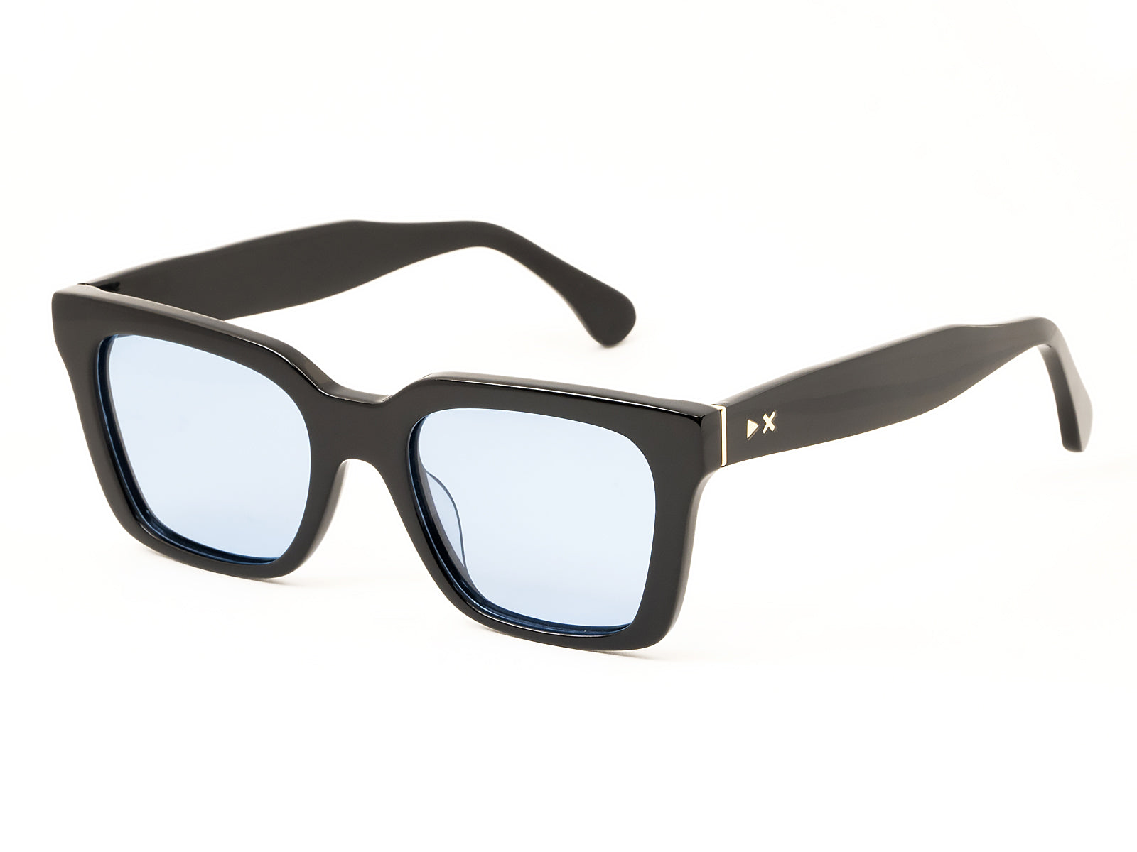 8050506597186 - XLAB Unisex PANAREA Gläser SONNENBRILLEN Acetat Schwarz Hellblau Quadratisch Polarisiert