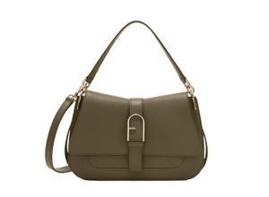 8050597450339 - FURLA Henkeltasche Magnetverschluss Emblem für Damen grün