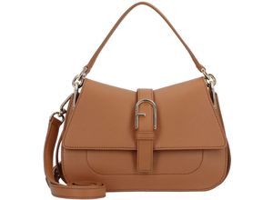 8050597481159 - FURLA Schultertasche Magnetdruckknopf Ziernähte für Damen braun