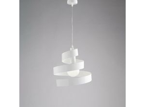 8050713211592 - Bonetti Illumina - Moderner hängender Kronleuchter aus Eisen One light Weiß 30x h23 cm