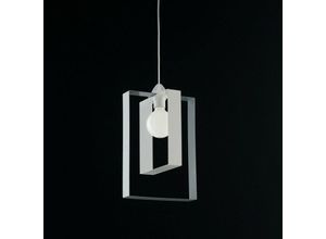 8050713212100 - Bonetti Illumina - Moderner Pendelleuchter aus grauweißem Eisen 25xh40 cm