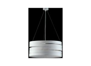 8050713212360 - Iperbriko - Hängender Kronleuchter aus silberweißem Eisen drei Lichter 45x h20 cm