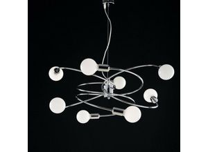 8050713213497 - Bonetti Illumina - Pendelleuchte aus verchromtem Eisen acht Lichter 70x h33 cm