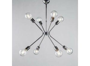 8050713213633 - Bonetti Illumina - Moderner Kronleuchter aus poliertem verchromtem Eisen acht Lichter 65x h67 cm urban