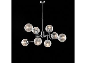 8050713214623 - Bonetti Illumina - Moderner Kronleuchter aus poliertem Chromeisen 8 Lichter cm 93