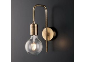 8050713215477 - Iperbriko - Urban industrielle Wandlampe aus gebürstetem Eisen 27 cm