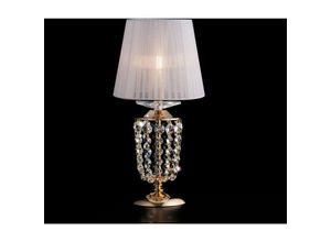 8050713217488 - Bonetti Illumina - Lumetto in ferro e ottone dorato con paralume 1 luce H40 - Ø20