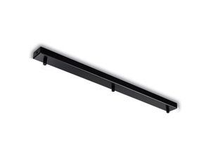 8050713219635 - Bonetti Illumina - Rosone rettangolare multicavo in ferro nero con 3 fori H3 - L70 x 5