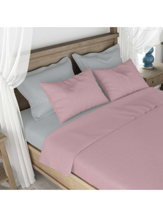 8050750592005 - - Set completo letto lenzuola microf - Rosa