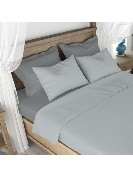 8050750592012 - - Set completo letto lenzuola microf - gray