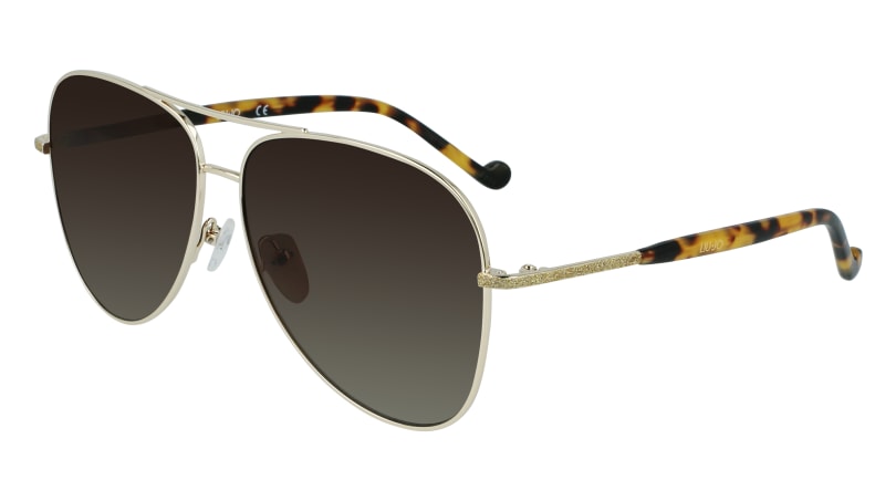 8050885243650 - Damen LJ147S 717 Sonnenbrillen Metall Gold Braun Pilot Schattiert 8050885243650 - Damen LJ147S 717 Sonnenbrillen Metall Gold Braun Pilot Schattiert