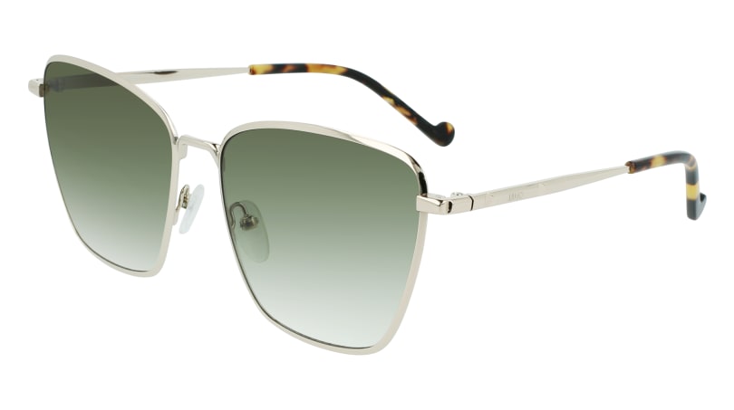 8050885243674 - Damen LJ145S 710 Sonnenbrillen Metall Gold Grün Quadratisch Schattiert 8050885243674 - Damen LJ145S 710 Sonnenbrillen Metall Gold Grün Quadratisch Schattiert