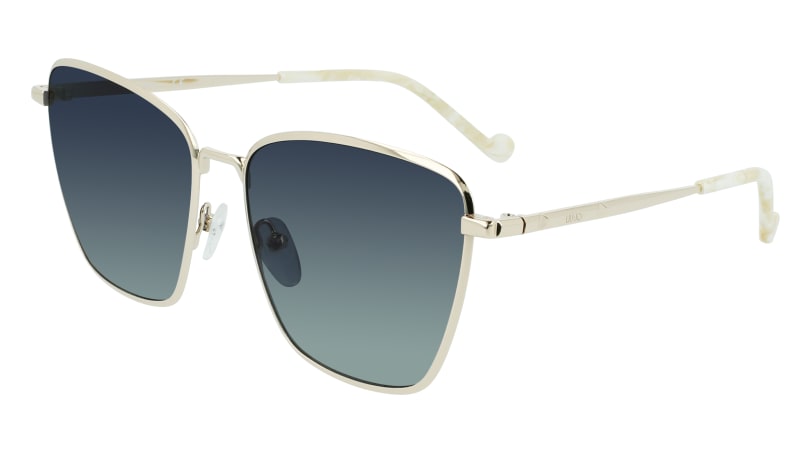 8050885243704 - Damen LJ145S 718 Sonnenbrillen Metall Gold Blau Quadratisch Schattiert 8050885243704 - Damen LJ145S 718 Sonnenbrillen Metall Gold Blau Quadratisch Schattiert