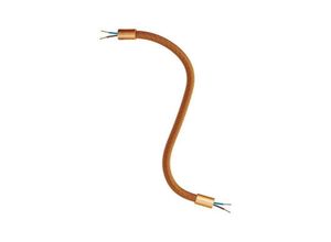 8050997087395 - Creative-cables Italia - stoffschlauch-set - farbe kupfer mit metallenden kflex30rasrm74