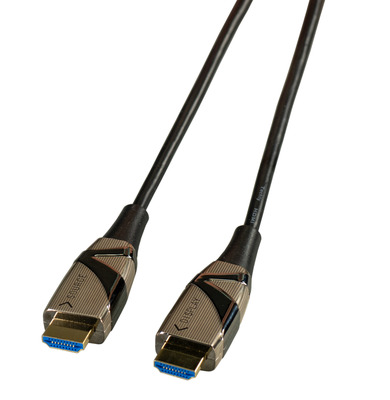 8051128104554 - Techly HDMI 4K 60Hz AOC LWL Anschlusskabel St St 100m schwarz ICOC-HDMI-HY2-10
