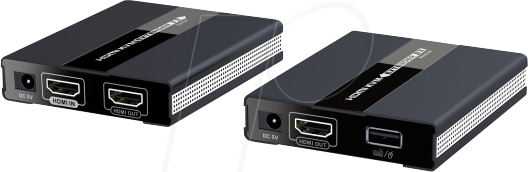 8051128104790 - TECHly HDMI KVM Extender on network cable - Sender und Empfänger - KVM- Audio-Extender - HDMI - bis zu 60 m