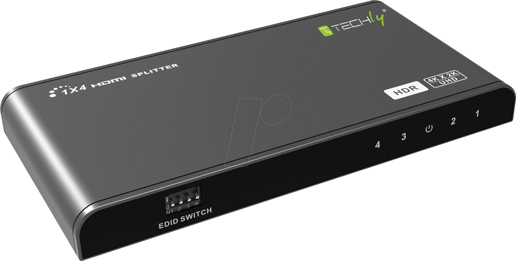 8051128104844 - TECHly HDMI20 Splitter 4K 4 ways HDR - Video- Audio-Splitter - 4 x HDMI - Desktop 8051128104844 - TECHly HDMI20 Splitter 4K 4 ways HDR - Video- Audio-Splitter - 4 x HDMI - Desktop