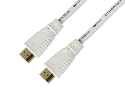 8051128105360 - High Speed HDMI Kabel mit Ethernet -- weiß 2m