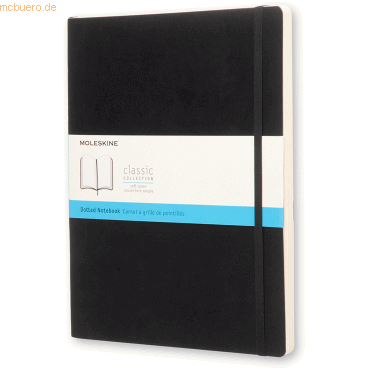 8051272892758 - Notizbuch Classic Collection 892758 schwarz A4 punktraster 70g 96 Blatt 192 Seiten mit Gummiband 8051272892758 MOLESKINE