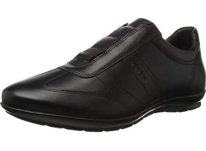 8051516907347 - GEOX Slipper Glattleder für Herren schwarz 43