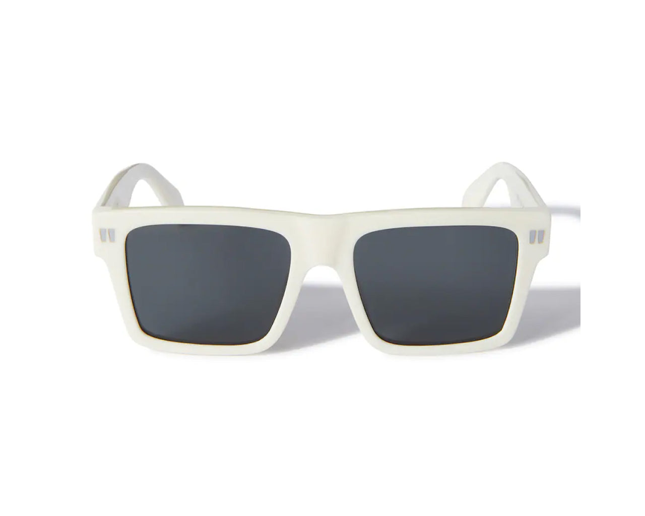 8051594782973 - Unisex OERI109 Lawton 0107 white Gläser SONNENBRILLEN Acetat Weiß Grau Quadratisch Normal