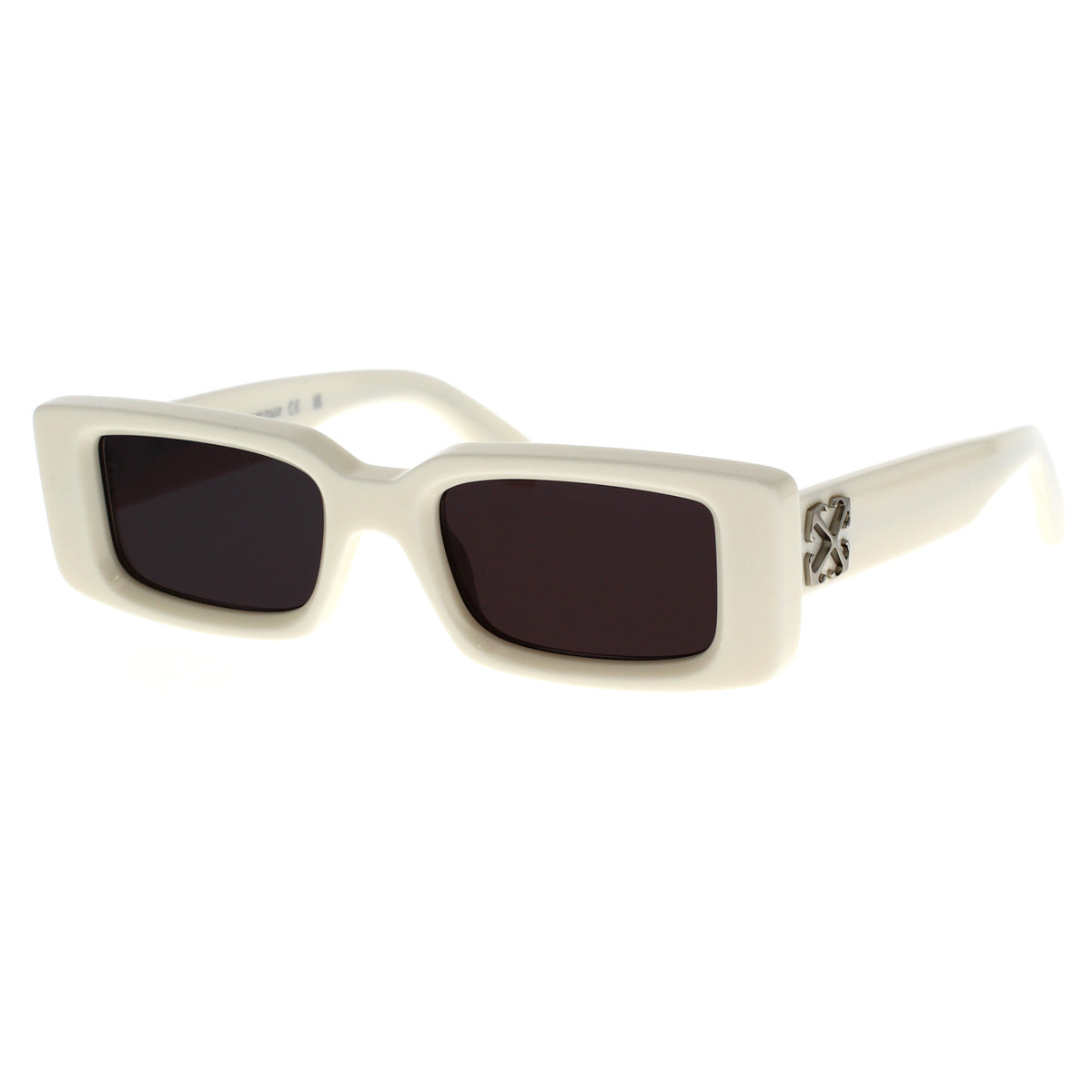 8051594783659 - Unisex OERI127 Arthur 0107 white Gläser SONNENBRILLEN Acetat Weiß Grau Quadratisch Normal