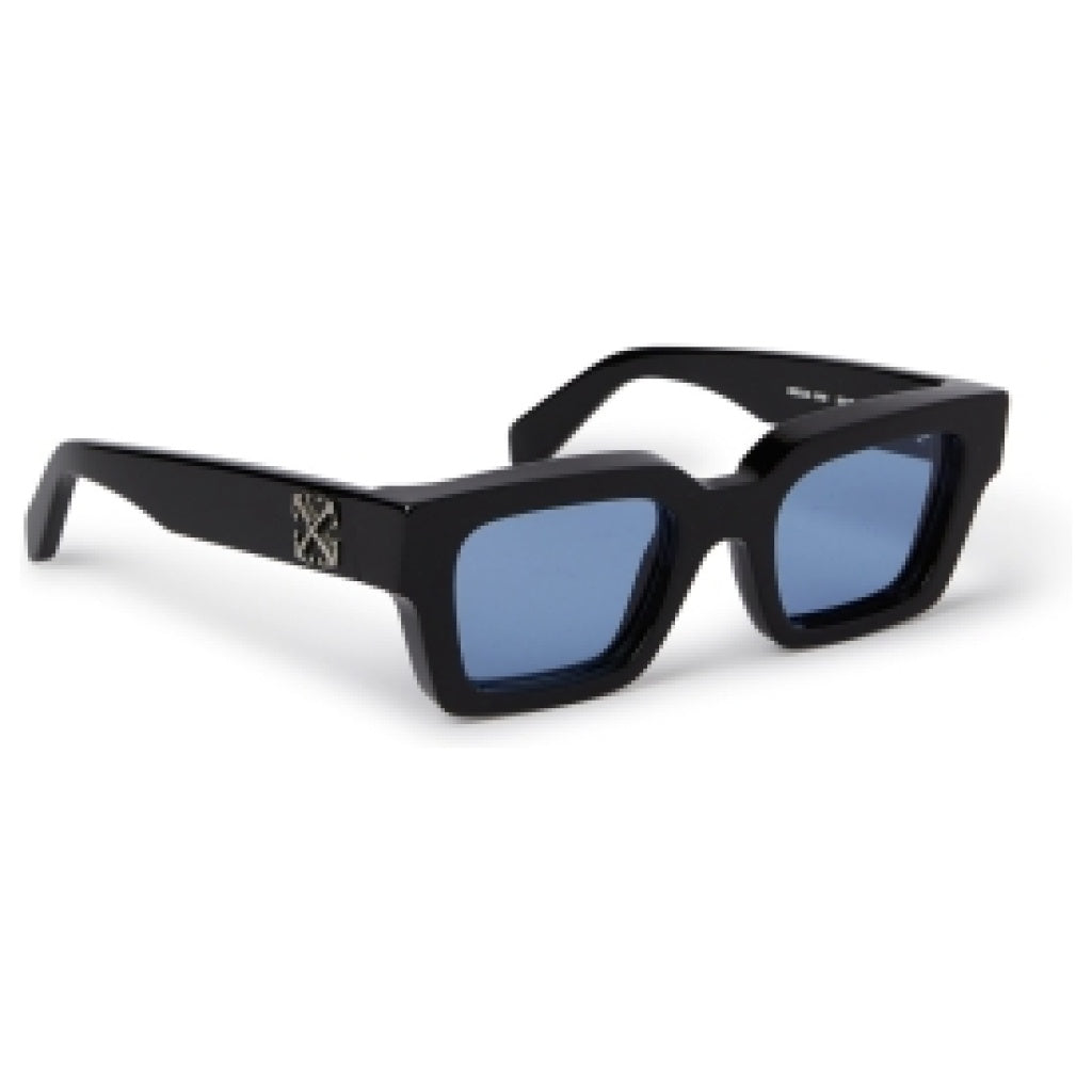 8051594856124 - Unisex OERI126 Virigil L 1040 black Gläser SONNENBRILLEN Acetat Schwarz Hellblau Quadratisch Normal