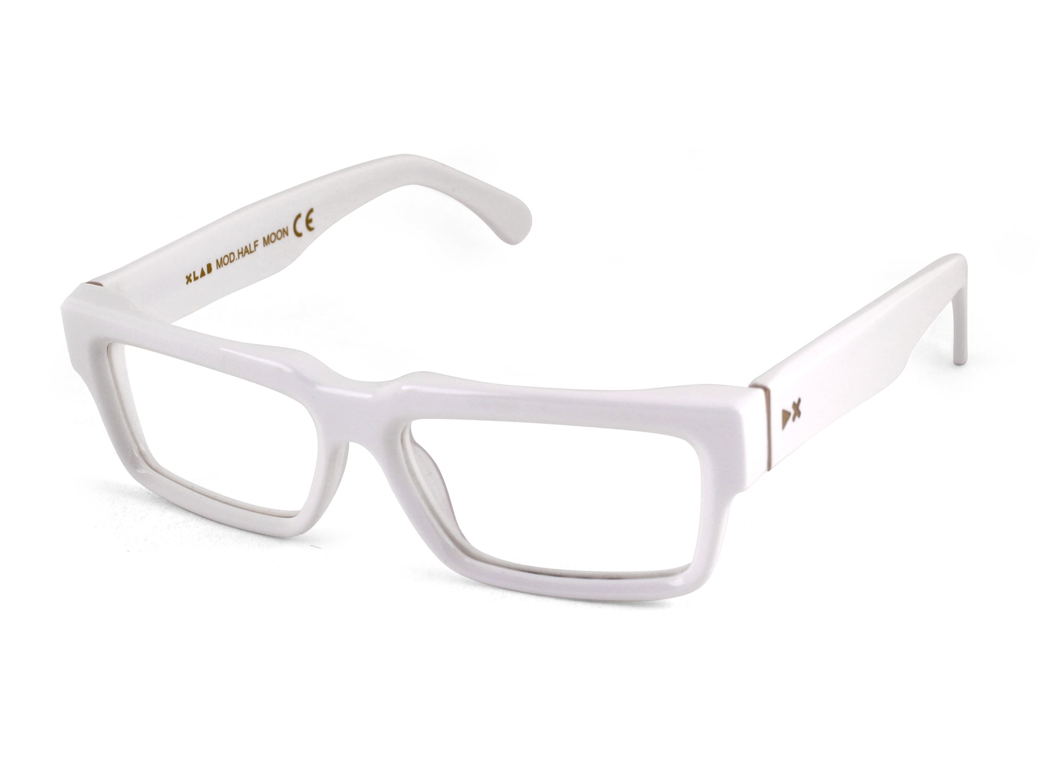 8051706538979 - XLAB Unisex HALF MOON Optische Fassungen Acetat Weiß Quadratisch Anti-Blaulicht Blaues Anti -Licht - für PC 8051706538979 - XLAB Unisex HALF MOON Optische Fassungen Acetat Weiß Quadratisch Anti-Blaulicht Blaues Anti -Licht - für PC