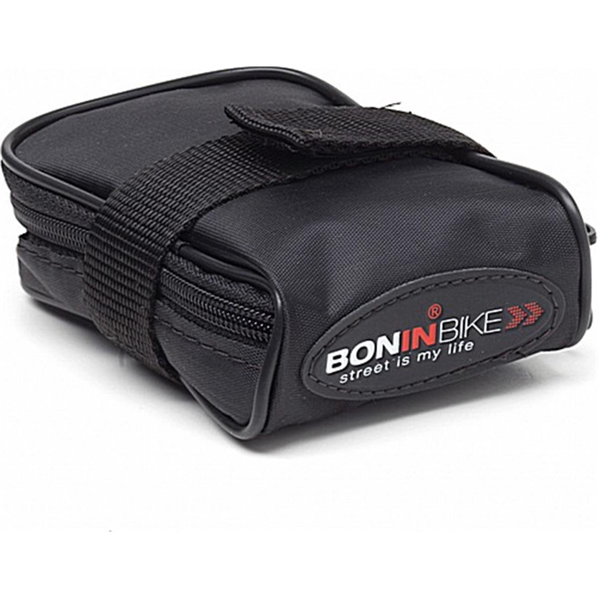 8051772127671 - Unterstütztasche für MTB-Luftschlauch Boninbike aus schwarzem Polyester 12x9x4 cm