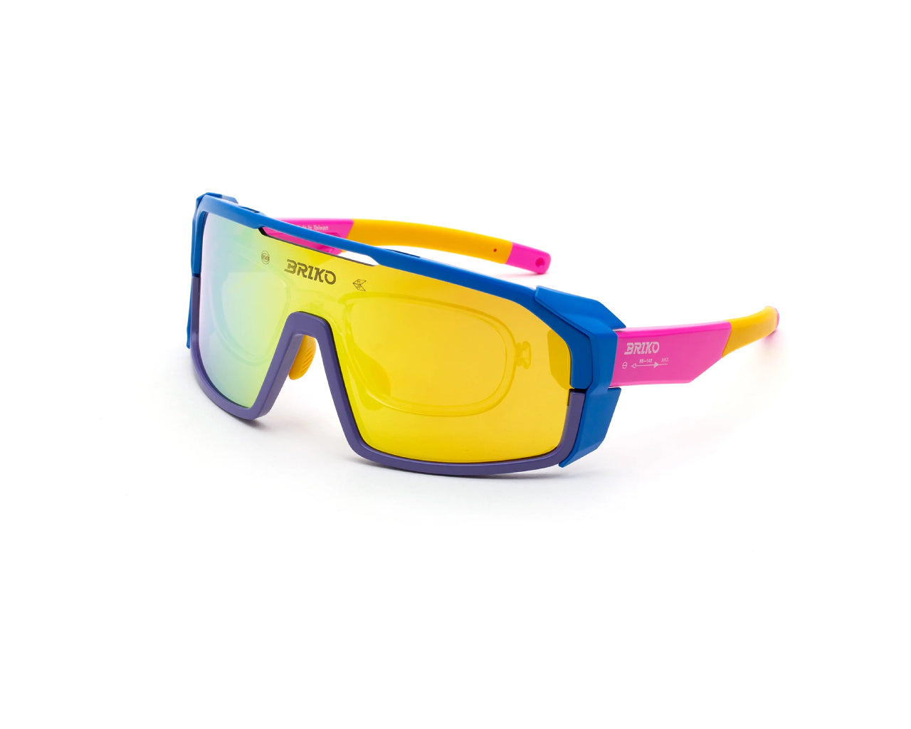 8051781341907 - Unisex A3G Load Modular Multicolour Rainbow Vintage AOP Gläser SONNENBRILLEN Plastik Blau Mehrfarbig Maske