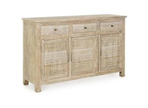 8051836135048 - M&s - Sideboard 3 Türen und 3 Schubladen aus Holz im Naturstil