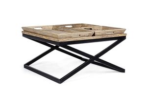 8051836279155 - Iperbriko - Tray Couchtisch mit Tablett 90x90 cm