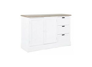 8051836297593 - Sideboard aus mdf zwei Türen drei Schubladen Bianca dorotea 123x40x h82 cm