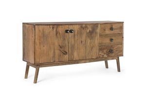 8051836318595 - Sylvester Vintage Sideboard mit 2 Türen und 3 Schubladen