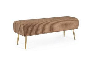 8051836365568 - Selena 2-Sitzer-Bank in der Farbe Bronze in Samt